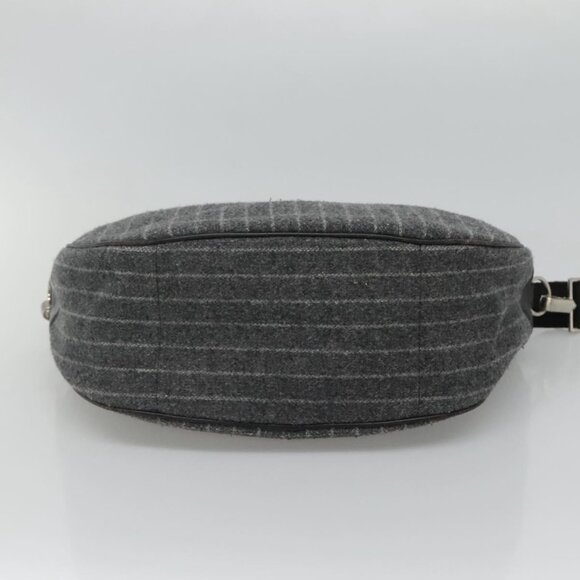BURBERRY Black label Shoulder Bag Wool Gray Auth bs23525 - Picture 5 of 15